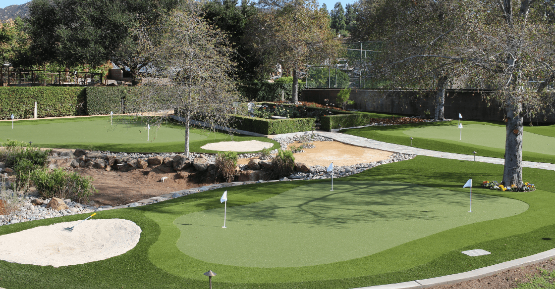 US Turf Putting greens in backyard